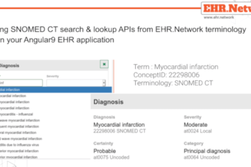 How EHR.Network terminology service APIs add SNOMED CT search & lookup in your Angular 9 EHR application